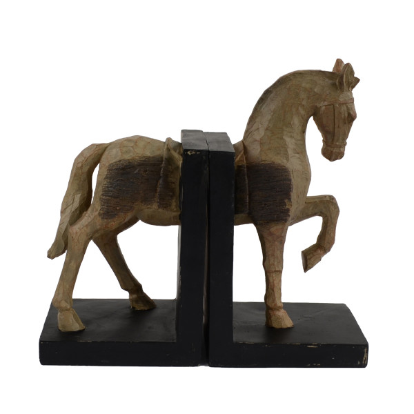 Europa Leisure Horse Bookends Carved Wood Effect - Europa Leisure (UK)