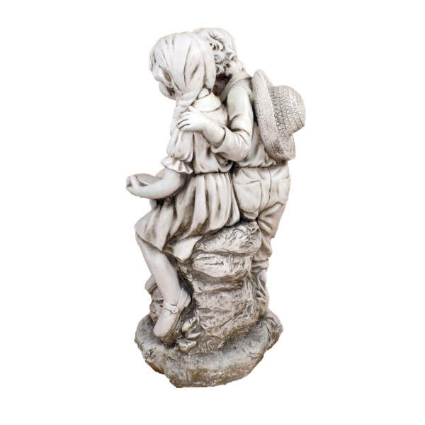 Europa Leisure Jack & Jill Reading Statue - Stone Effect