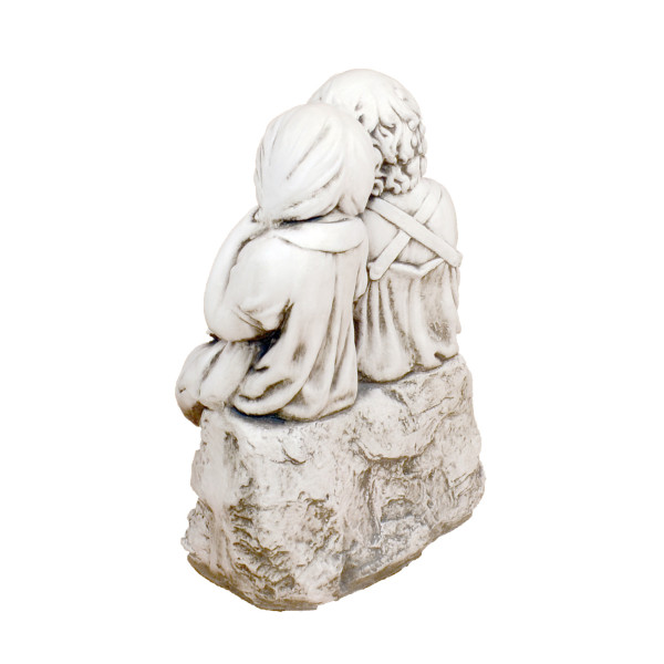 Europa Leisure Jack & Jill Sitting Statue - Stone Effect