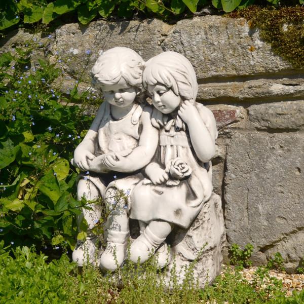 europa leisure Jack & Jill Sitting Statue - Stone Effect