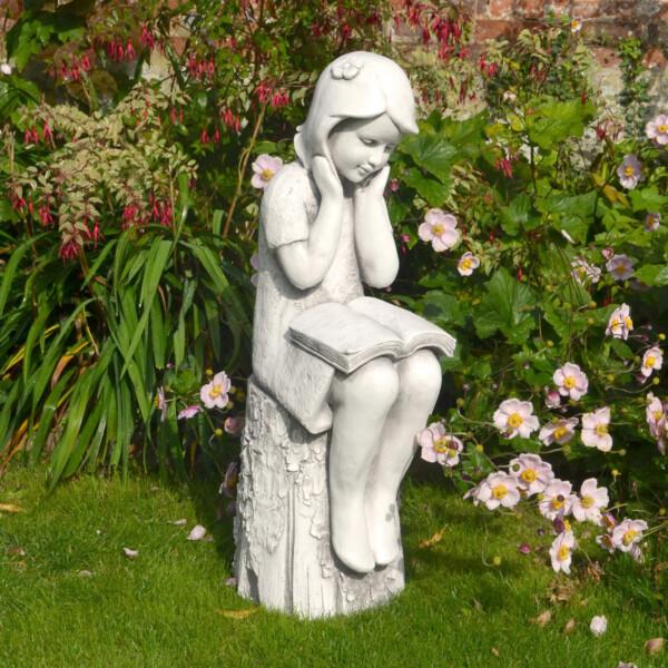 europa leisure Julie Statue - 86cm White Stone Effect