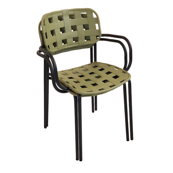 Europa Leisure Karin Chair In Avocado Green & Black - Europa Leisure (UK)