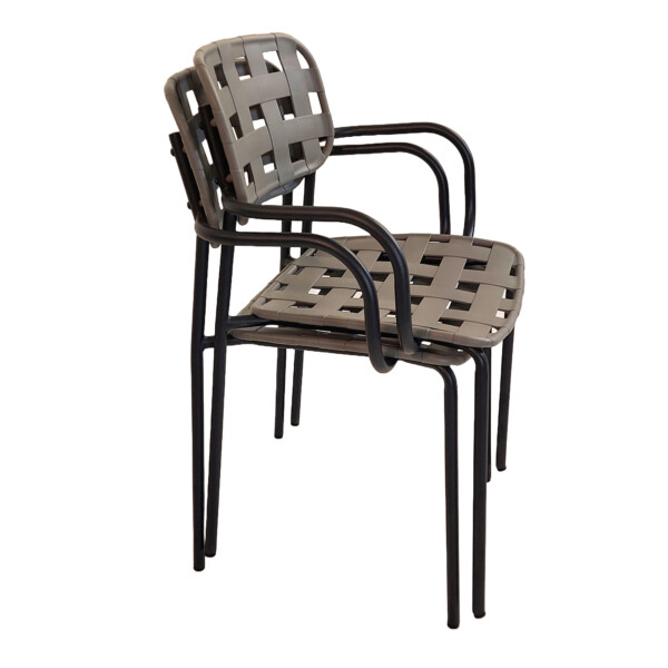 Europa Leisure Karin Chair In Nickel Grey & Black - Europa Leisure (UK)