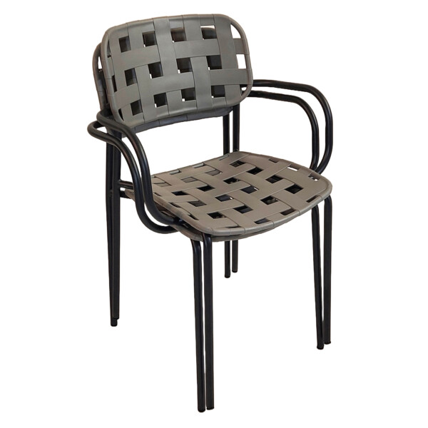 Europa Leisure Karin Chair In Nickel Grey & Black - Europa Leisure (UK)