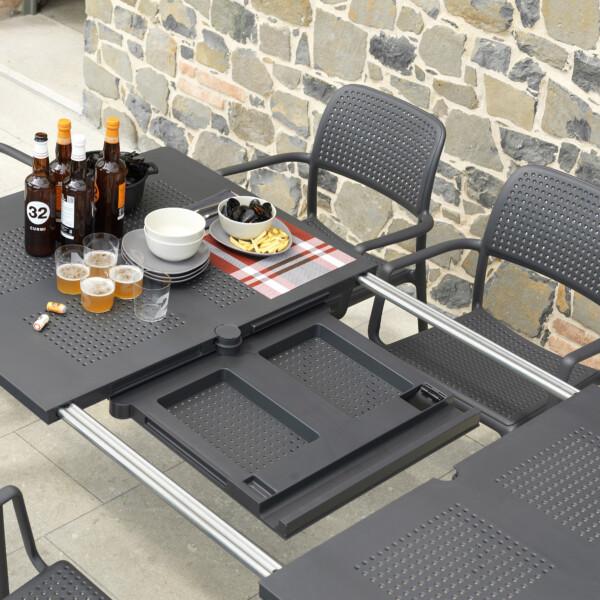Europa Leisure Libeccio Dining Table With 8 Bora Chair Set Anthracite - Europa Leisure (UK)