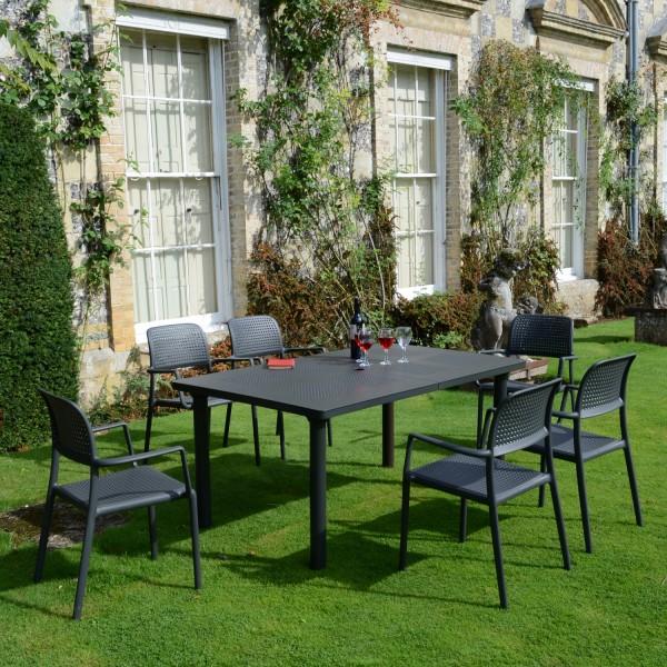 Europa Leisure Libeccio Extending Table - Anthracite Grey - Europa Leisure (UK)