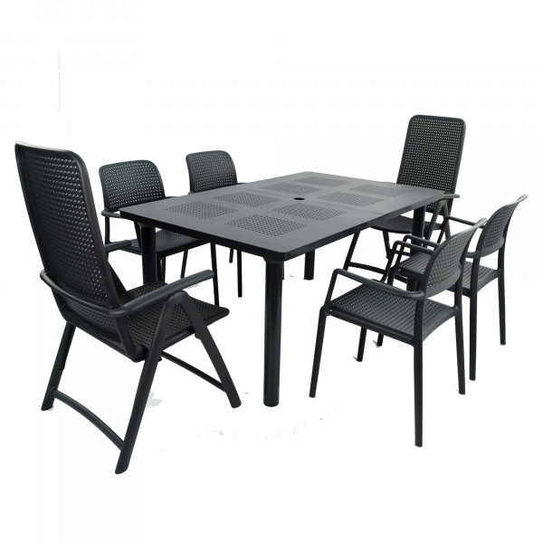europa leisure Libeccio extending Table - Anthracite grey - Europa Leisure (UK)