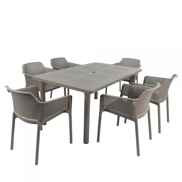 europa leisure Libeccio extending Table - Turtle Dove grey - Europa Leisure (UK)