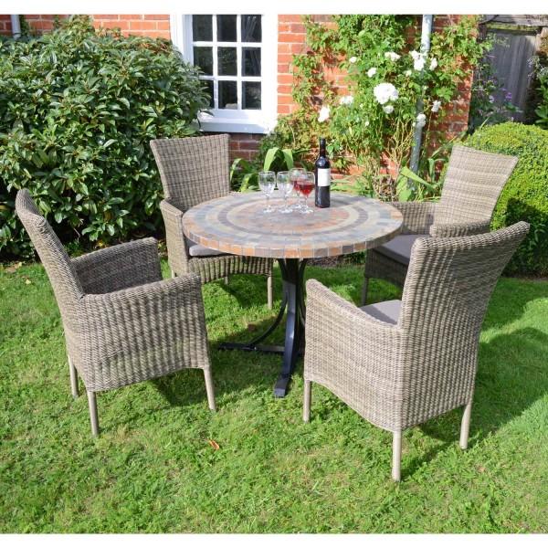 Europa Leisure MONTEREY Dining Table With 4 DORCHESTER Chairs Set