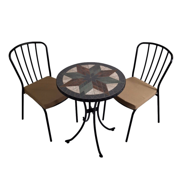 Europa Leisure MONTILLA 60cm Bistro Table With 2 MILAN Chairs Set