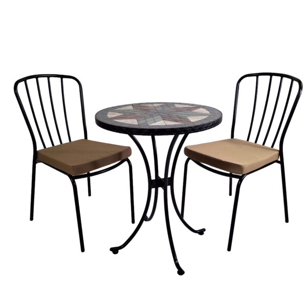 Europa Leisure MONTILLA 60cm Bistro Table With 2 MILAN Chairs Set