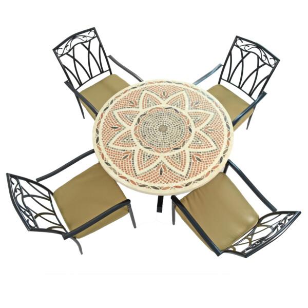 Europa Leisure MONTPELLIER Dining Table With 4 ASCOT Chairs Set