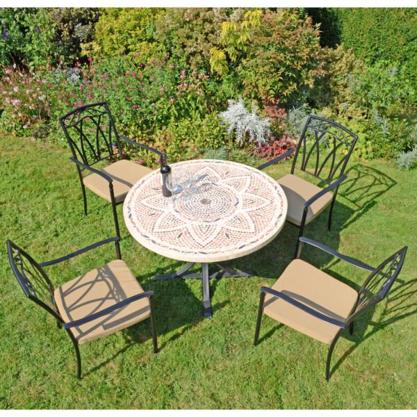 europa leisure MONTPELLIER Dining Table with 4 ASCOT Chairs Set