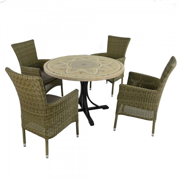 europa leisure MONTPELLIER Dining Table with 4 DORCHESTER Chairs Set