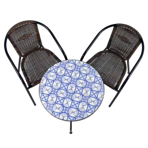 Europa Leisure NASSAU BISTRO 60cm Set - 2 X SAN REMO Chair