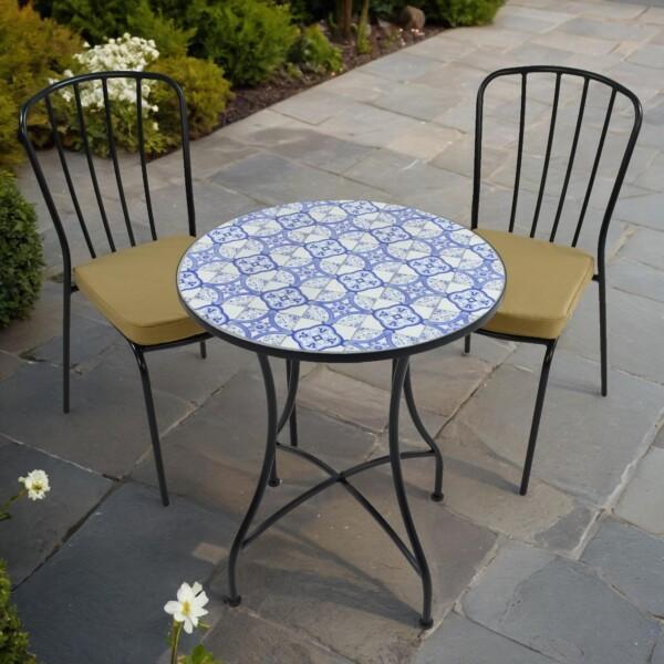 europa leisure Nassau Bistro Table & Milan Chairs Set