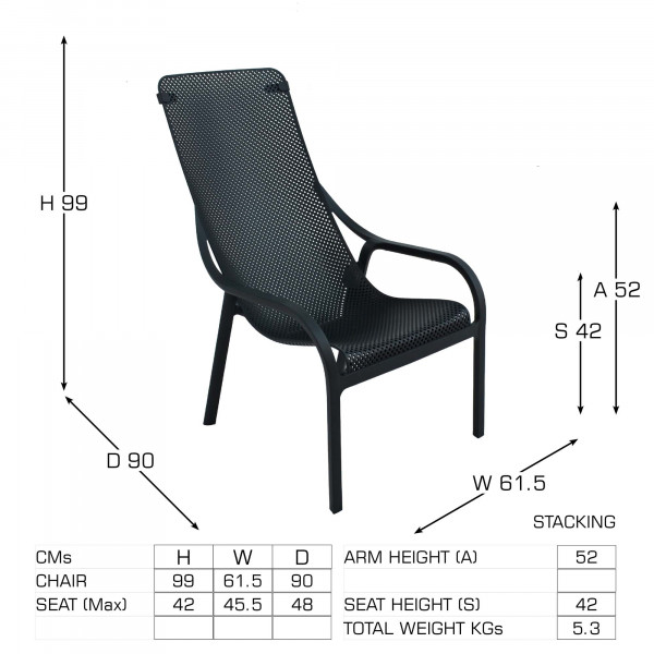 Europa Leisure Net Lounge Chair (2 Colour Options) - Europa Leisure (UK)