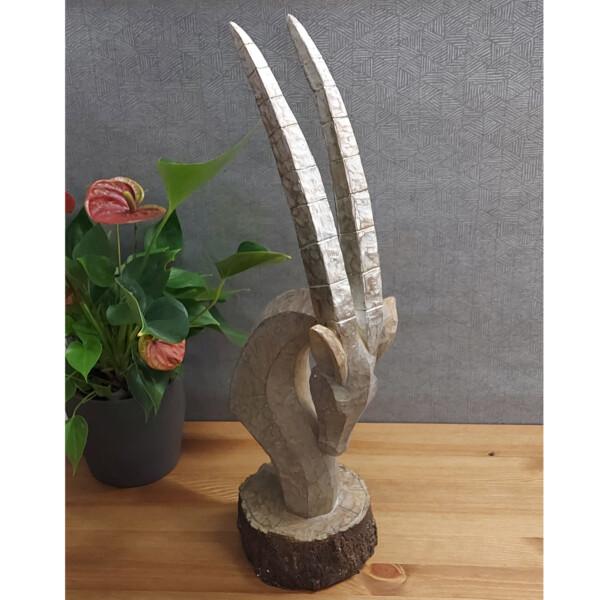 europa leisure Oryx Head Carved Wood Effect - Europa Leisure (UK)