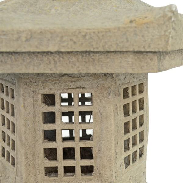 Europa Leisure Pagoda On Pedestal 96cm Weathered Dark Stone Effect