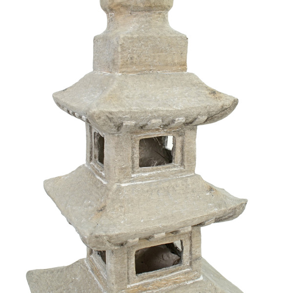 Europa Leisure Pagoda Stack 79cm Weathered Light Stone Effect