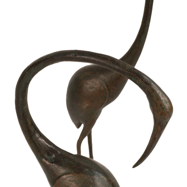 Europa Leisure Pair Of Contemporary Cranes - Dark Verdigris