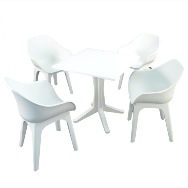 Europa Leisure Ponente Patio Table With Ghibli Chairs - 2 Colour Options