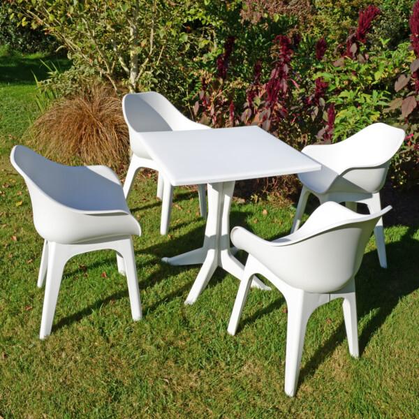 Europa Leisure Ponente Patio Table With Ghibli Chairs - 2 Colour Options