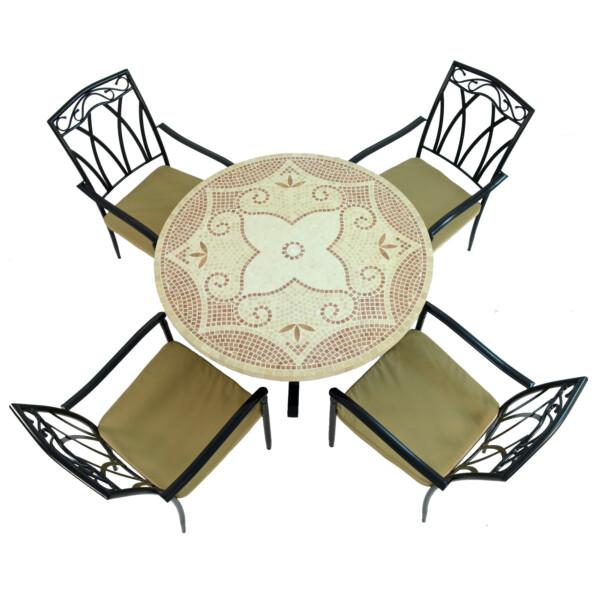 Europa Leisure PROVENCE Dining Table With 4 ASCOT Chairs Set