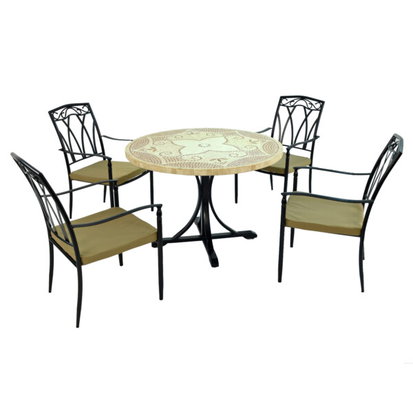 Europa Leisure PROVENCE Dining Table With 4 ASCOT Chairs Set