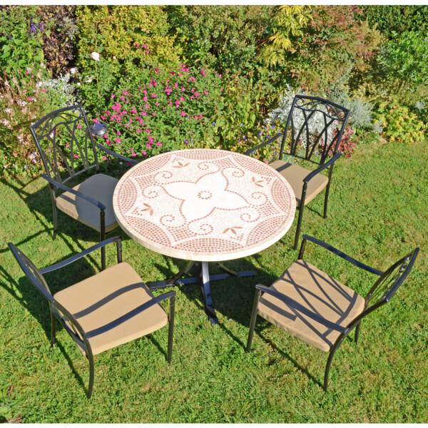 europa leisure PROVENCE Dining Table with 4 ASCOT Chairs Set