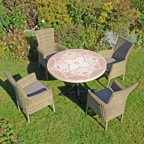 Europa Leisure PROVENCE Dining Table With 4 DORCHESTER Chairs Set