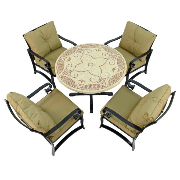 Europa Leisure PROVENCE Dining Table With 4 WINDSOR DELUXE LOUNGE Chair Set