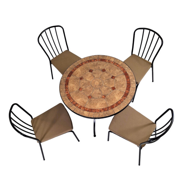 Europa Leisure RICHMOND 91cm Patio With 4 MILAN Chairs Set