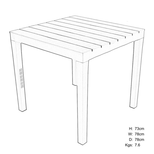 Europa Leisure Roma Rectangular Table With Siena Chairs In Anthracite
