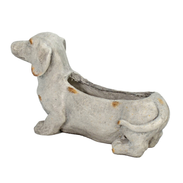 Europa Leisure Sausage Dog Planter - Weathered Stone Effect - Europa Leisure (UK)