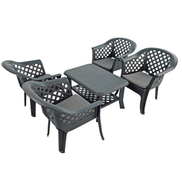 Europa Leisure Savona Coffee Table With 4 Savona Chairs
