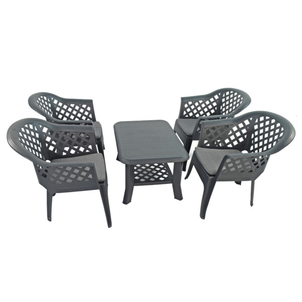 Europa Leisure Savona Coffee Table With 4 Savona Chairs