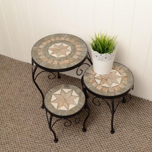 Europa Leisure Set Of 3 Low Plant Stands - Brava - Europa Leisure (UK)