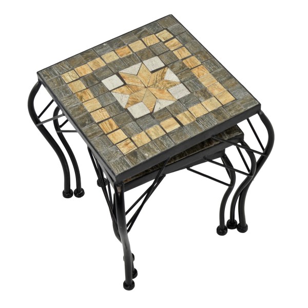 Europa Leisure Set Of 3 Low Square Plant Stands - Brava - Europa Leisure (UK)