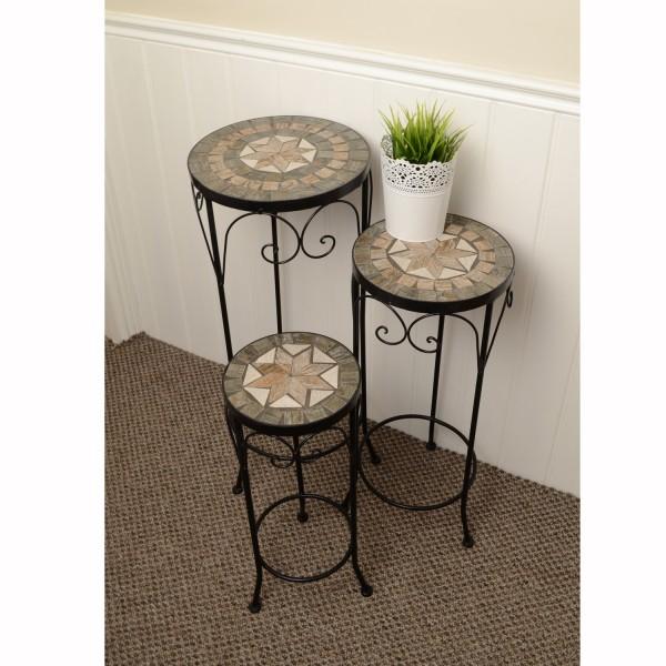 Europa Leisure Set Of 3 Tall Plant Stands - Brava - Europa Leisure (UK)