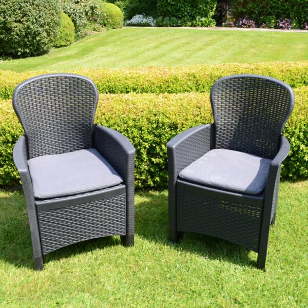 europa leisure Sicily armchair (pack of 2) in anthracite