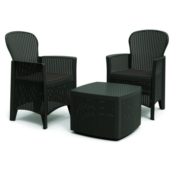 Europa Leisure Sicily Side Table With 2 Sicily Chairs