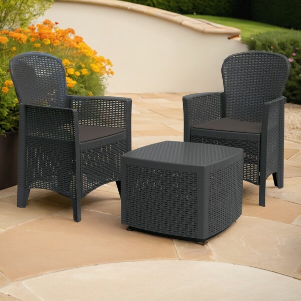 Europa Leisure Sicily Side Table With 2 Sicily Chairs