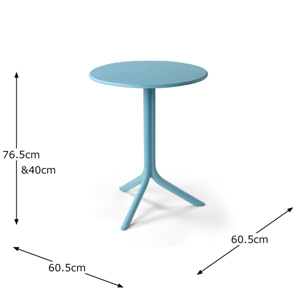 Europa Leisure Step Table In Sky Blue - Europa Leisure (UK)