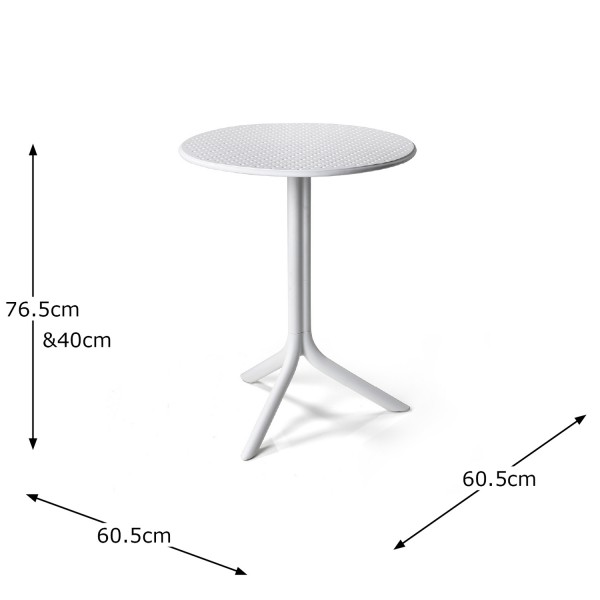 Europa Leisure Step Table In White - Europa Leisure (UK)