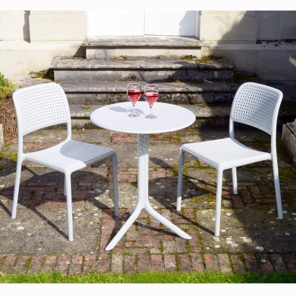 Europa Leisure Step Table In White - Europa Leisure (UK)