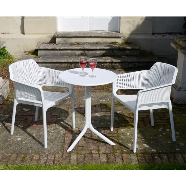 Europa Leisure Step Table In White - Europa Leisure (UK)