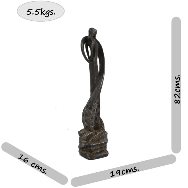 Europa Leisure Tender Kiss Black Contemporary Sculpture