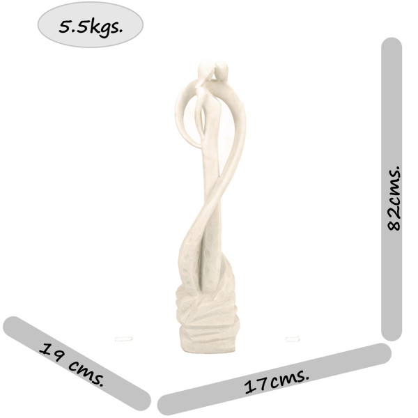 Europa Leisure Tender Kiss White Contemporary Sculpture