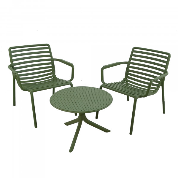 Europa Leisure The Step Low Bistro Table With Doga Relax Chairs - Europa Leisure (UK)